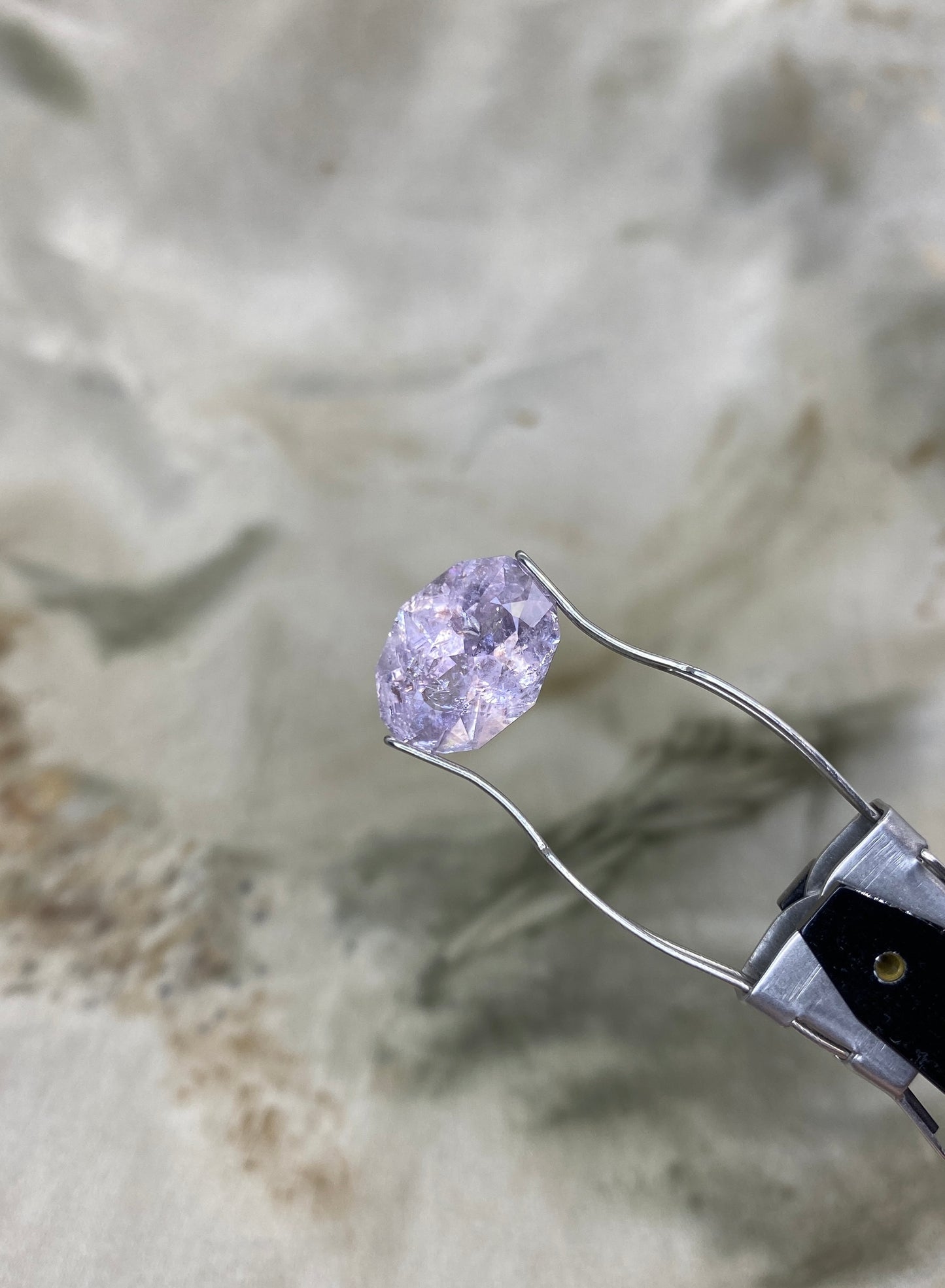 5.15ct “Geode” Pink Sapphire Solitaire Ring