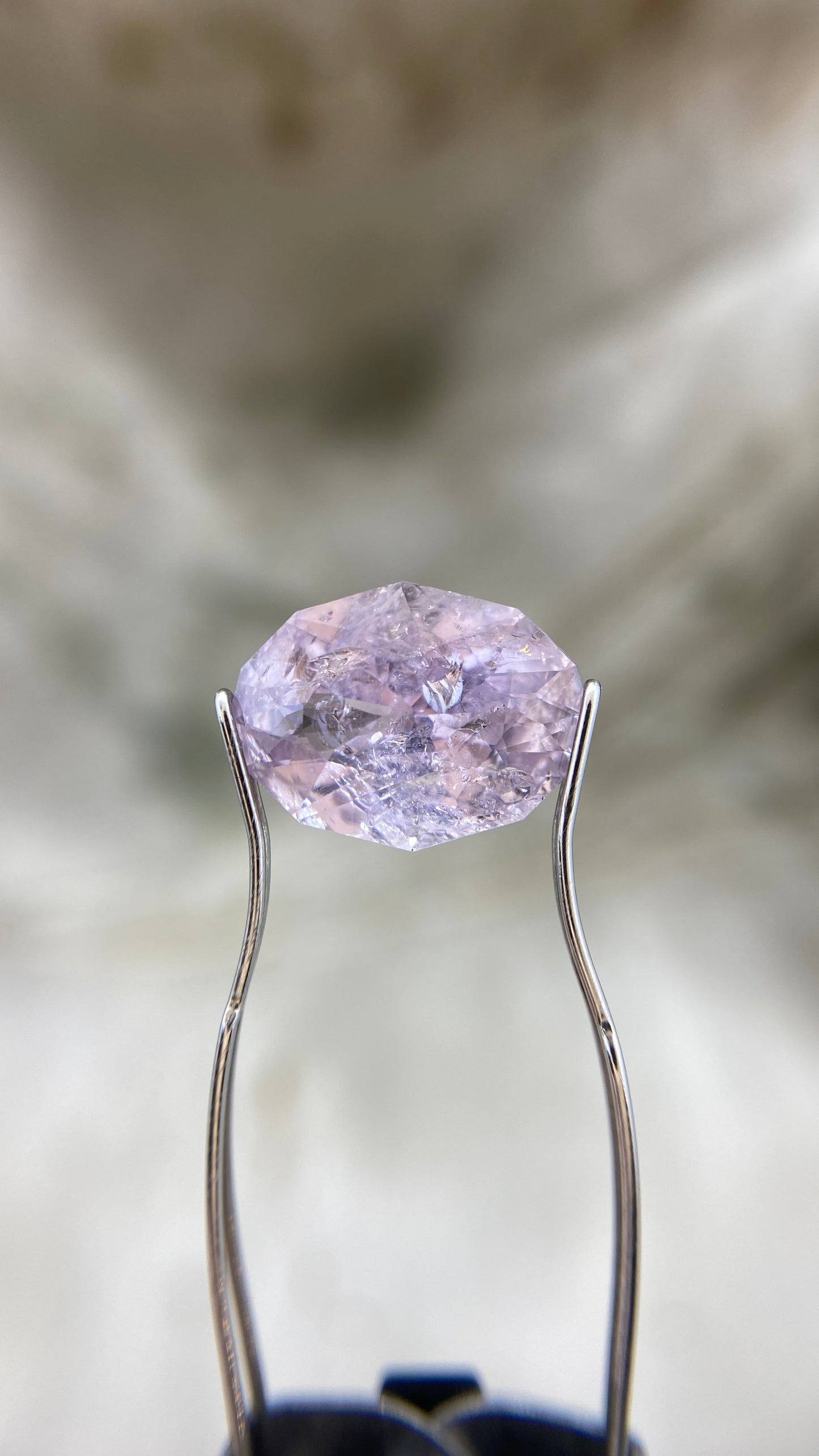 5.15ct “Geode” Pink Sapphire Solitaire Ring