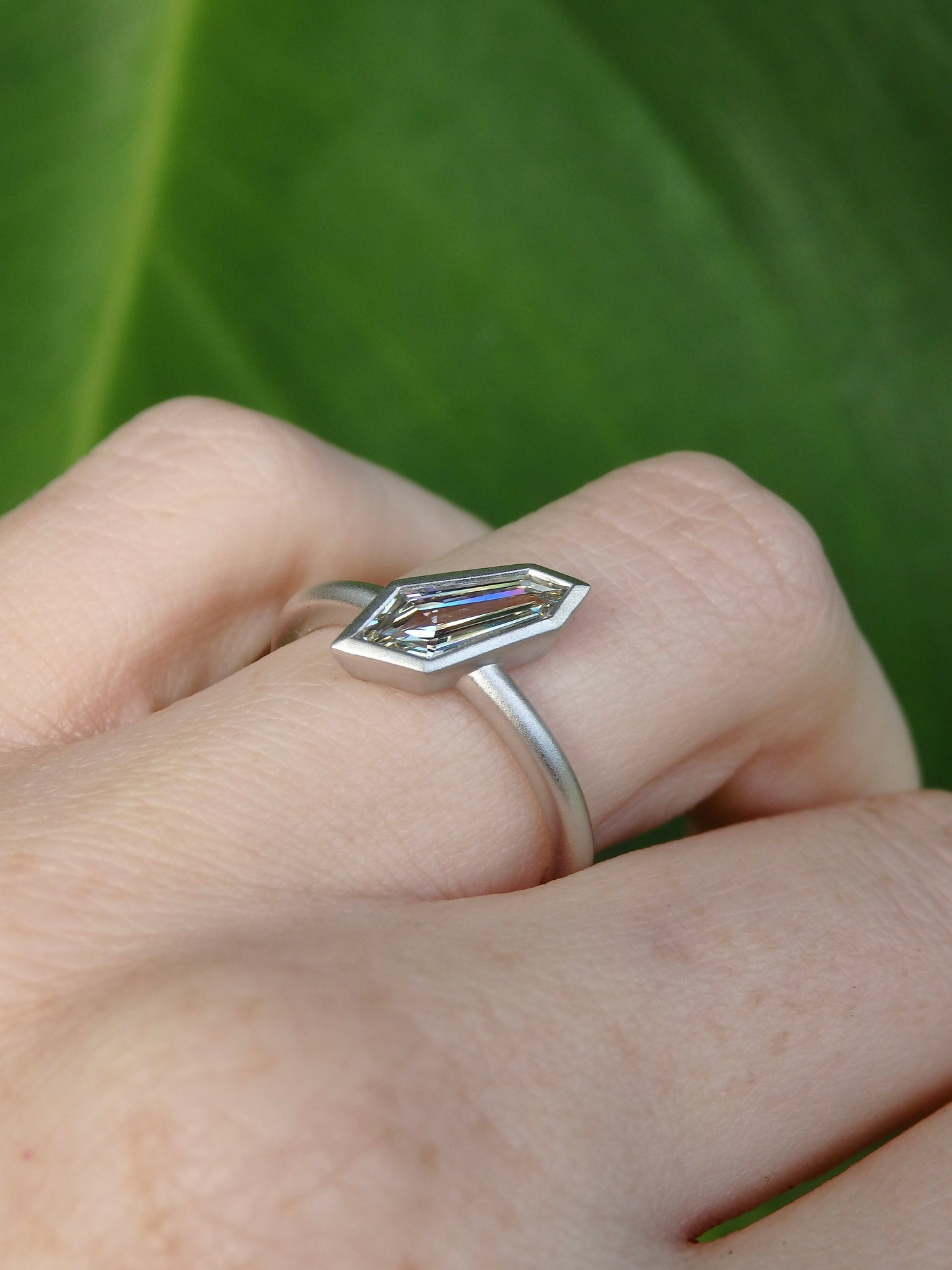 NorthEast Kite Shape Diamond Solitaire Engagement Ring