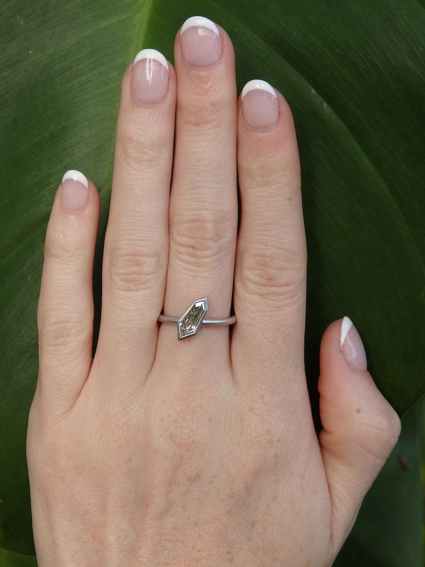 NorthEast Kite Shape Diamond Solitaire Engagement Ring