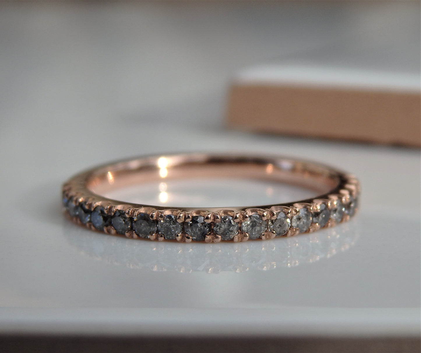 Salt and Pepper Diamond Band