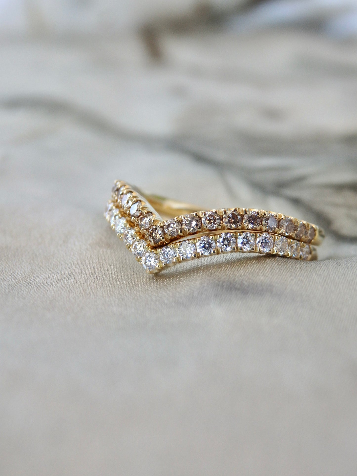 Diamond Peak Fitted Wedding Ring