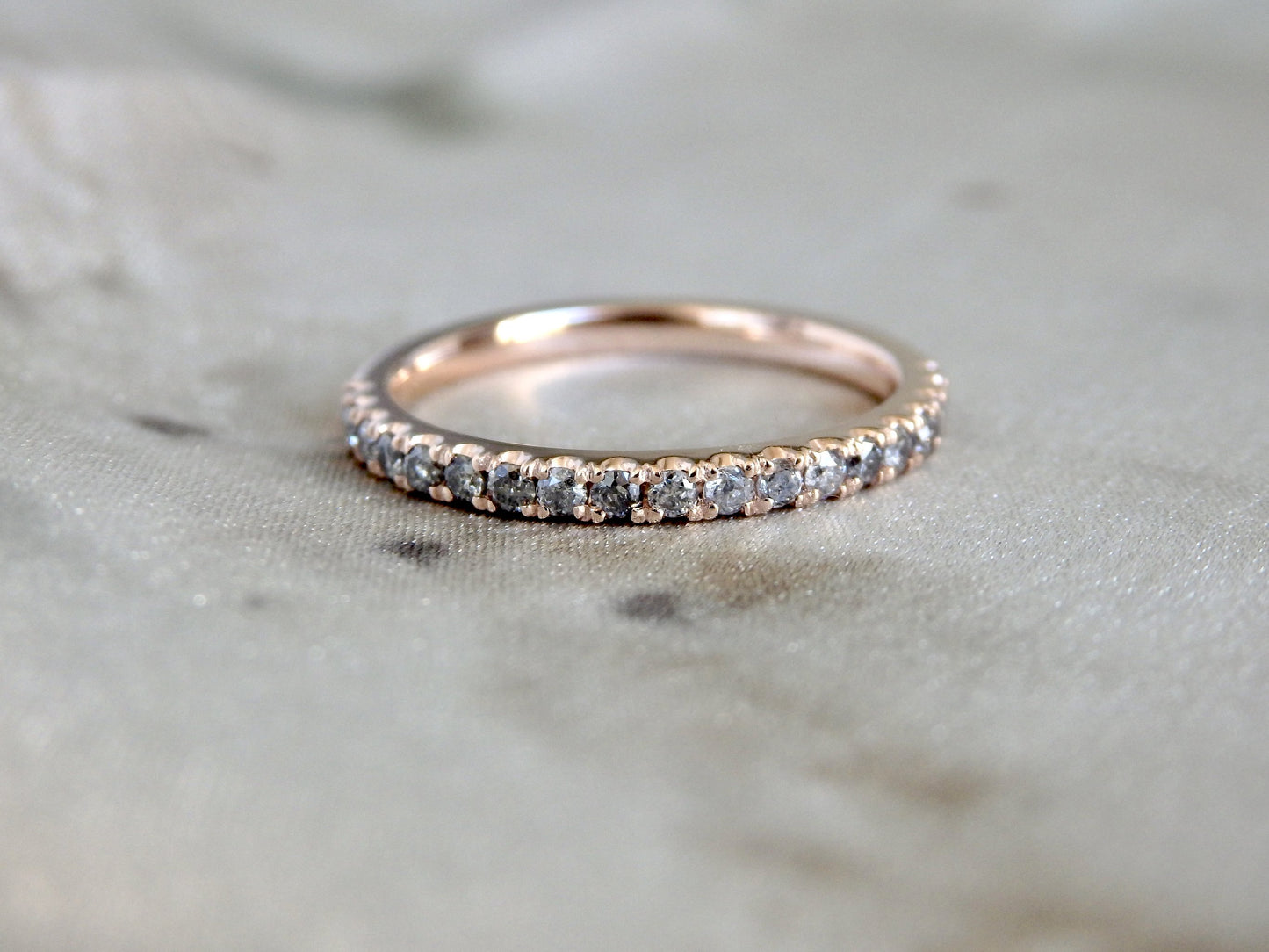 Salt and Pepper Diamond Band
