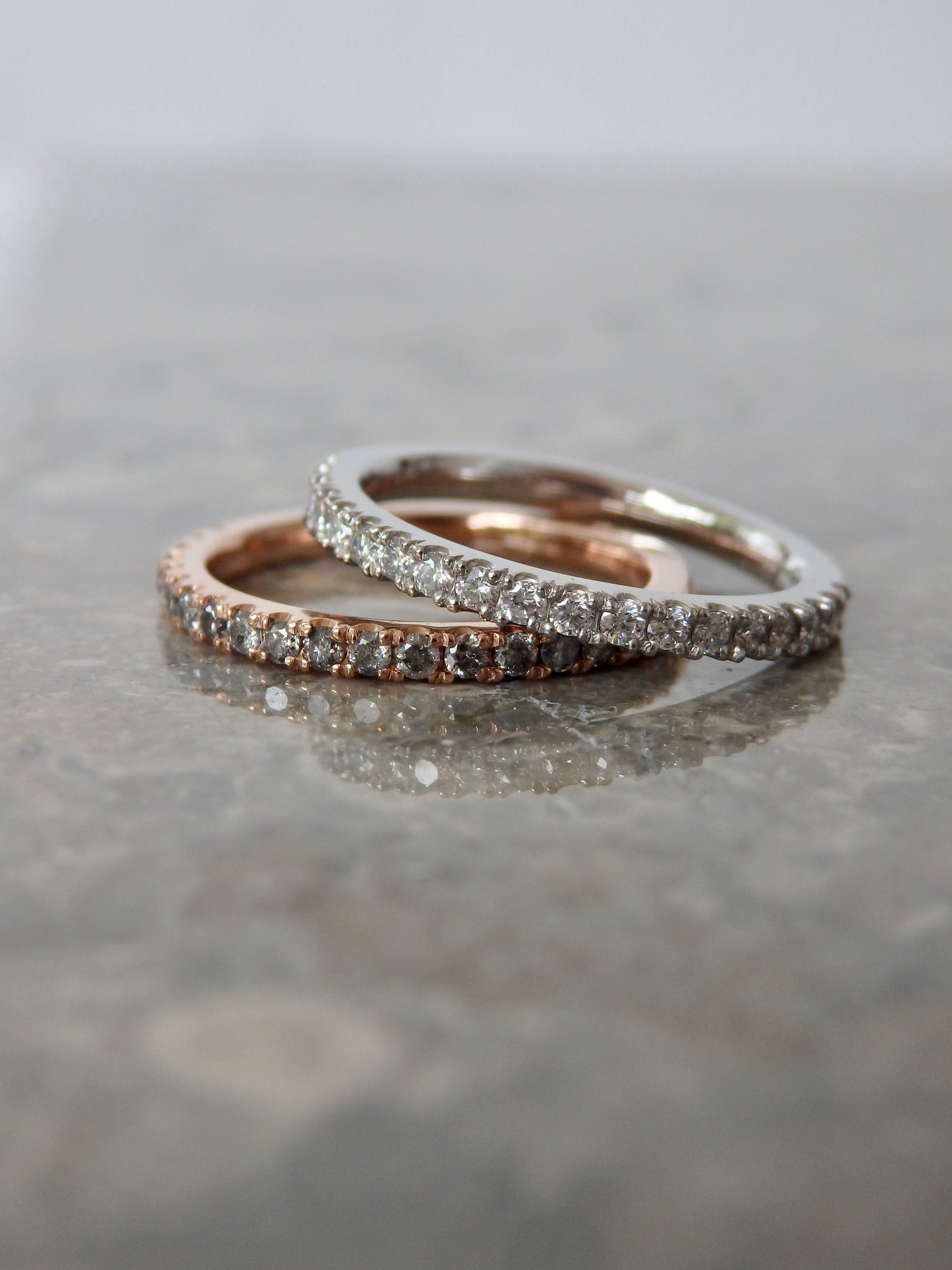 Salt and Pepper Diamond Band