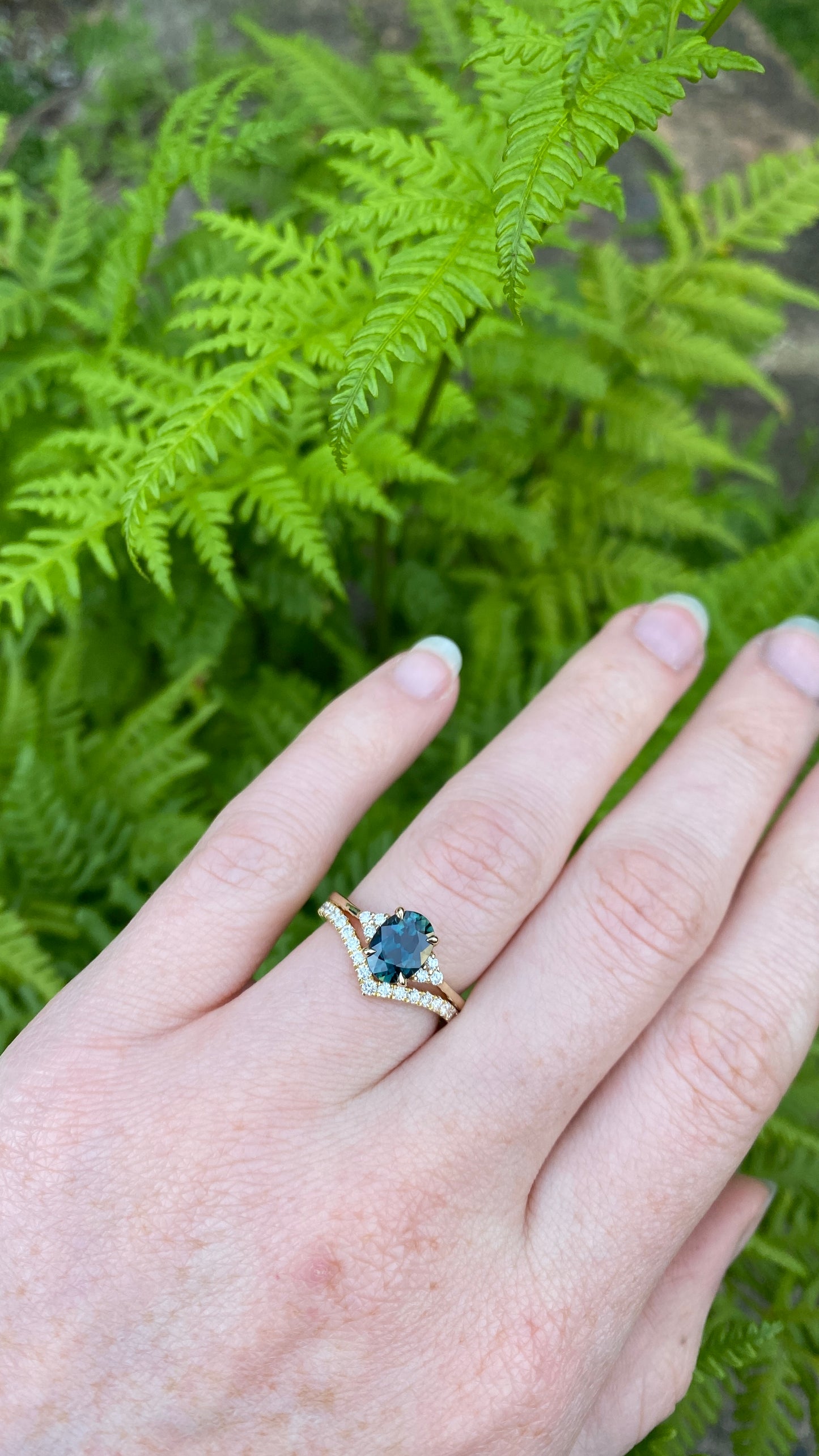 Diamond Peak Fitted Wedding Ring