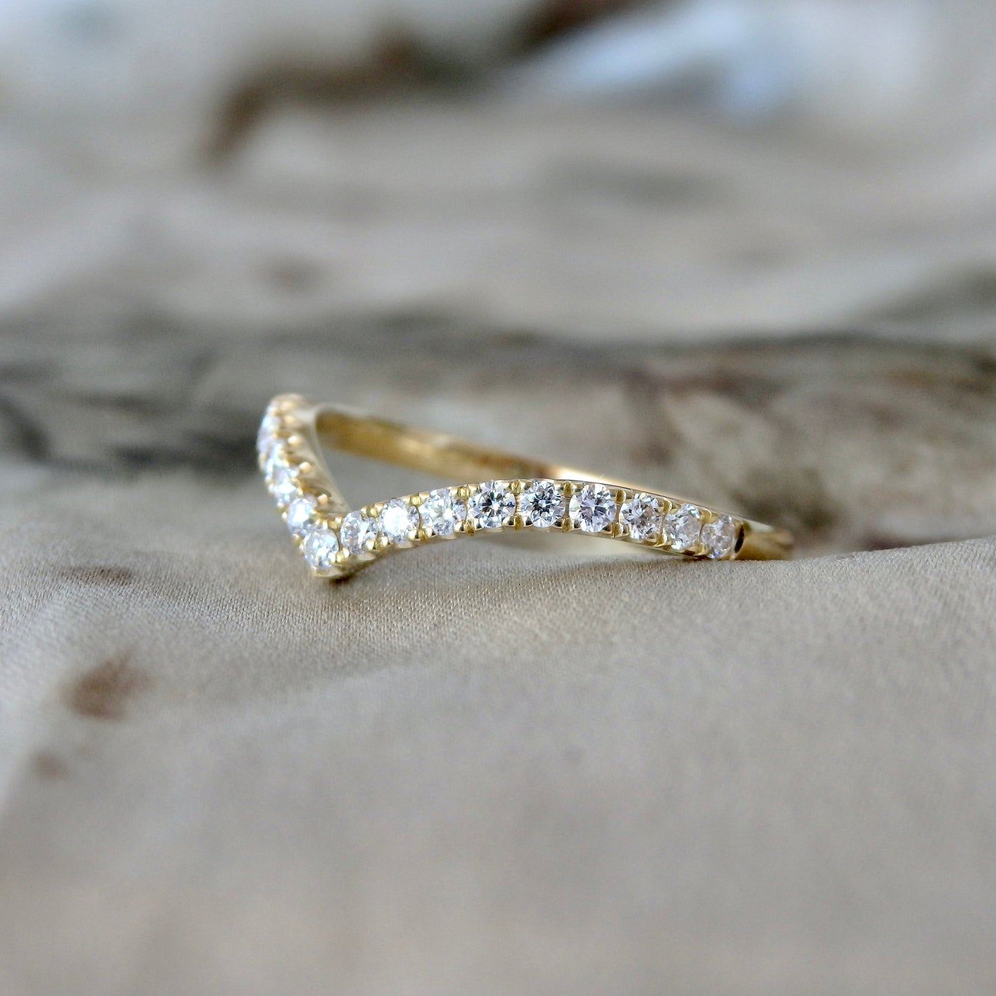 Diamond Peak Fitted Wedding Ring