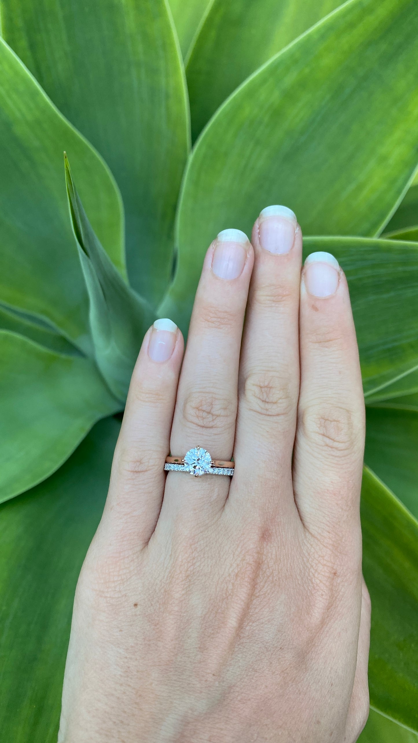 Diamond & Platinum Micropave Wedding Ring