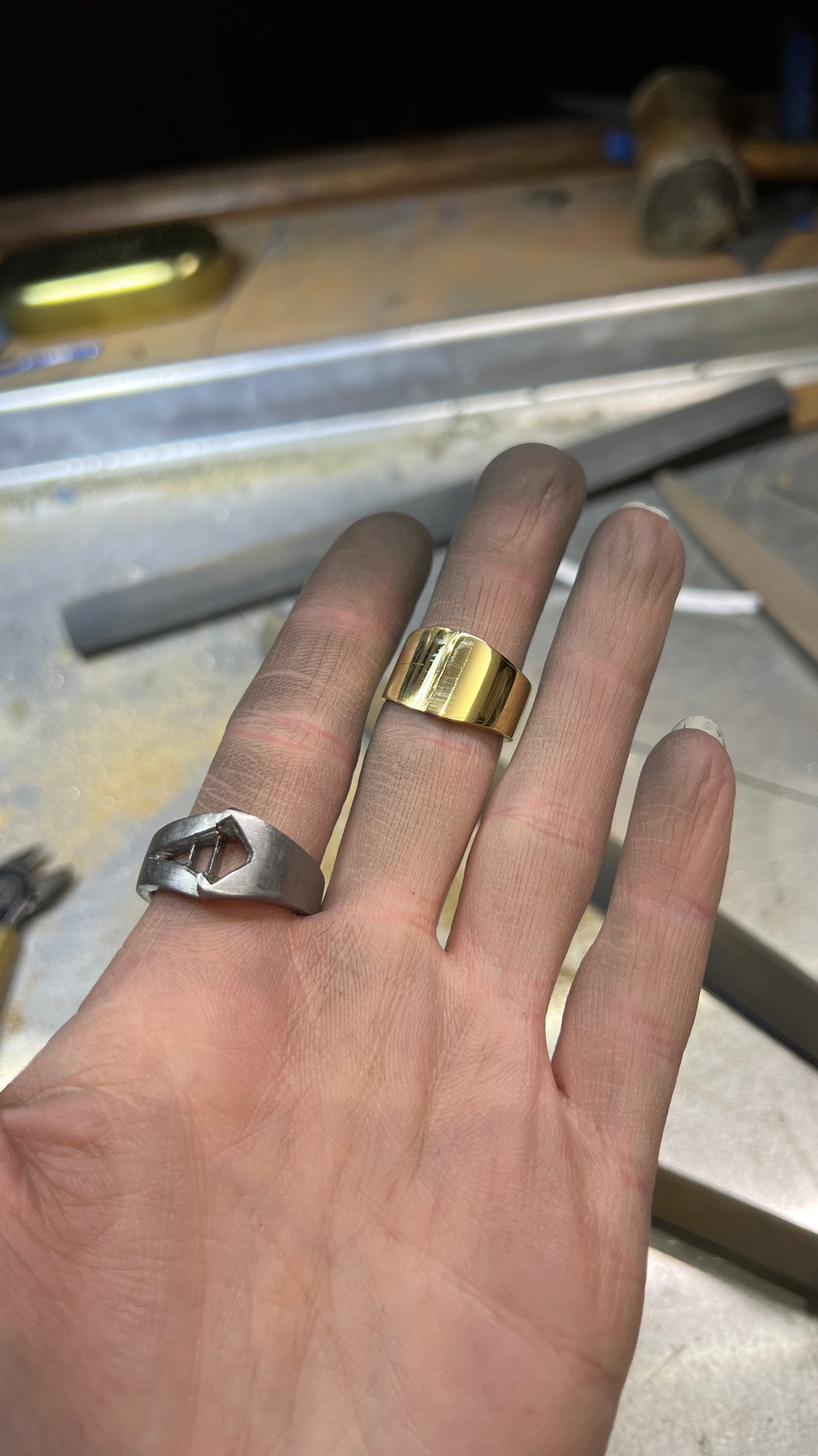 Caiman - Colombian Emerald Tantalum Ring
