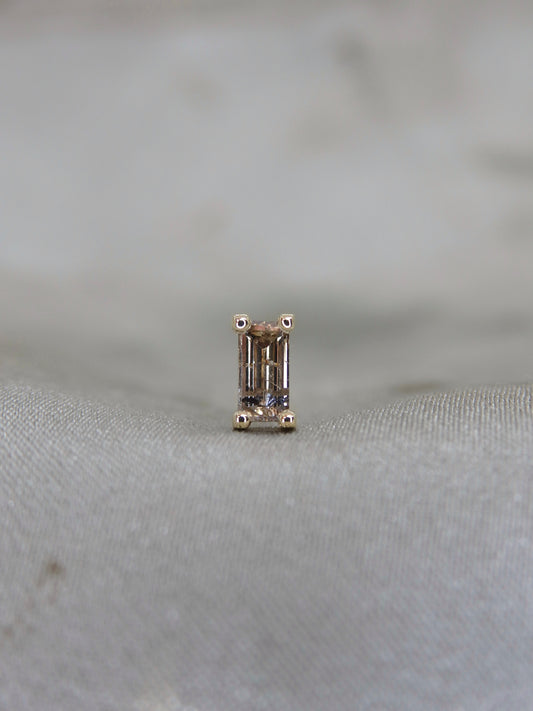 Salt & Pepper Champagne Diamond Stud