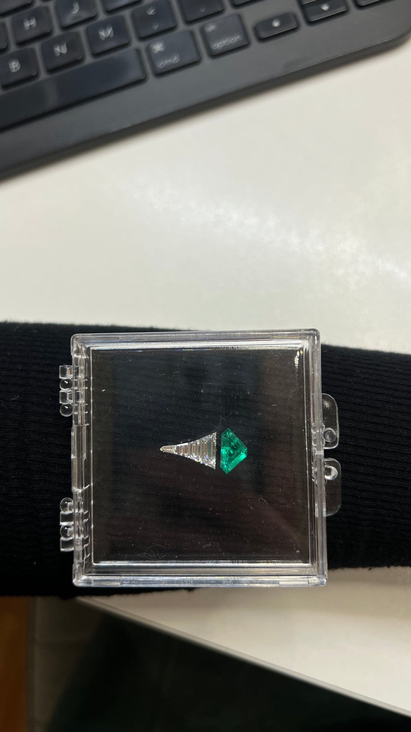 Caiman - Colombian Emerald Tantalum Ring