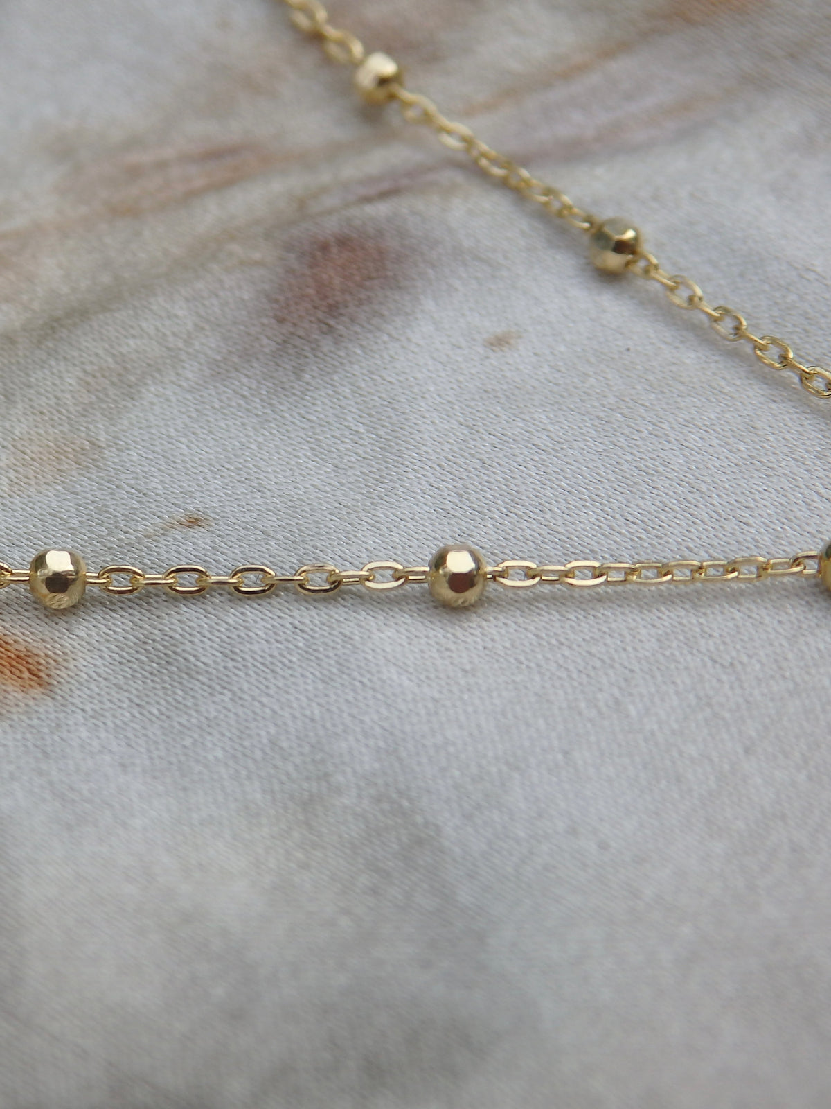 14ct Yellow Gold Faceted Ball Chain