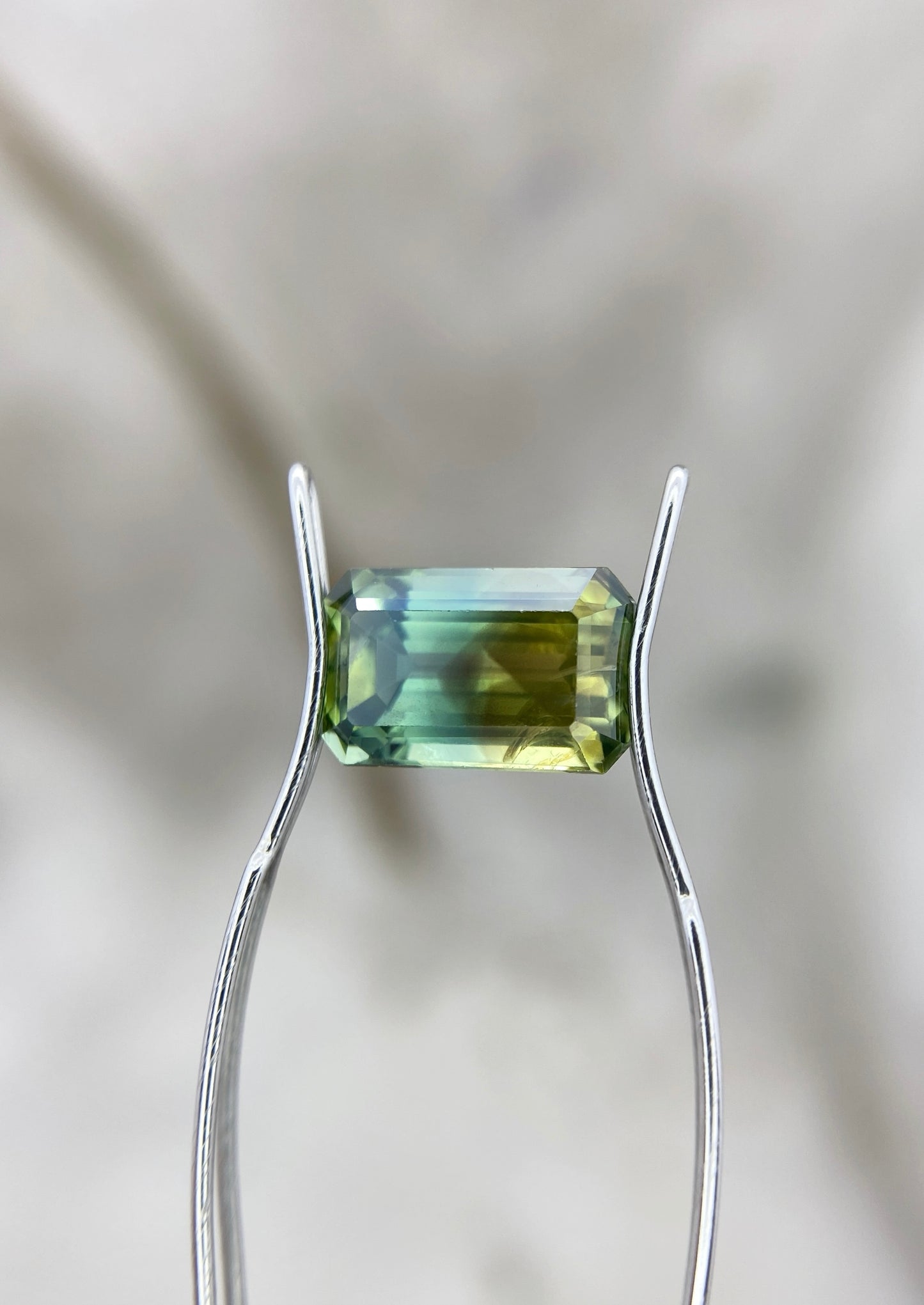 “Bermuda” 2.72ct Emerald Cut Bi-Colour Australian Sapphire Ring