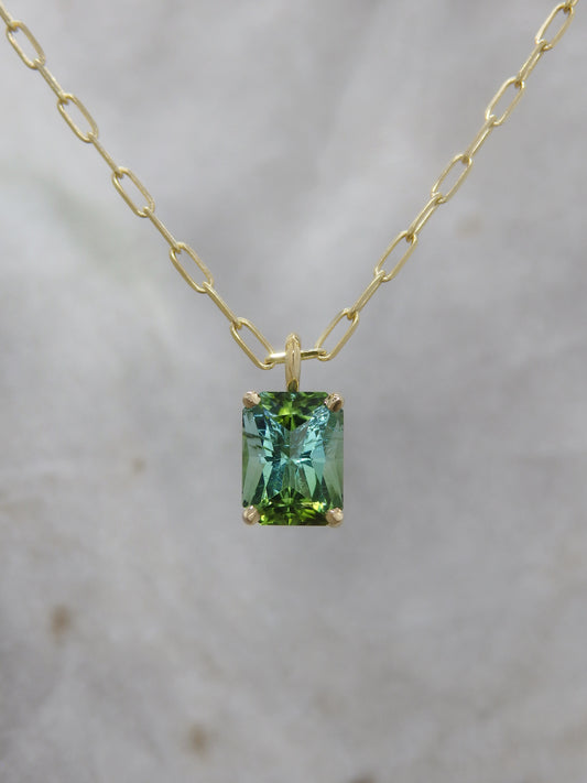 1.42ct Green Tourmaline Pendant