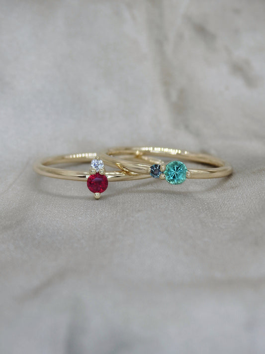Petite Duet Ring