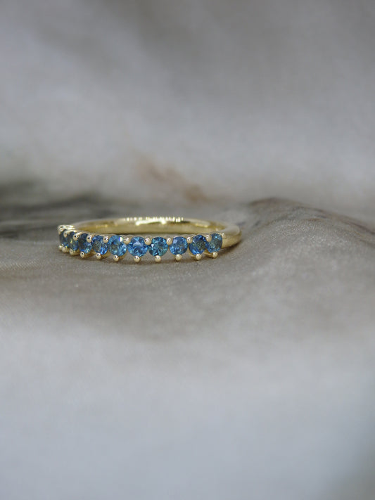 Genevieve 2.0 Blue Sapphire Band