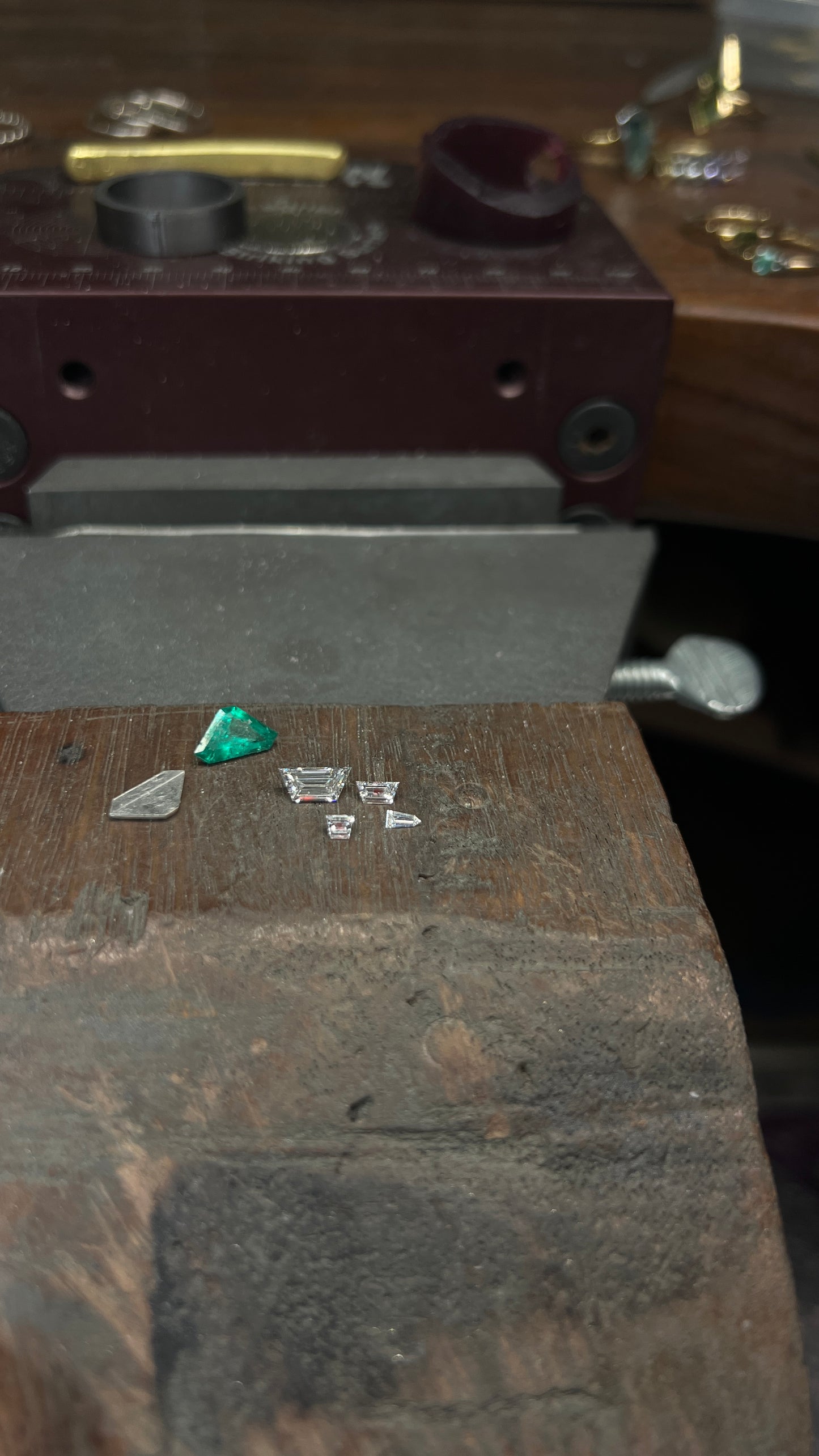 Caiman - Colombian Emerald Tantalum Ring