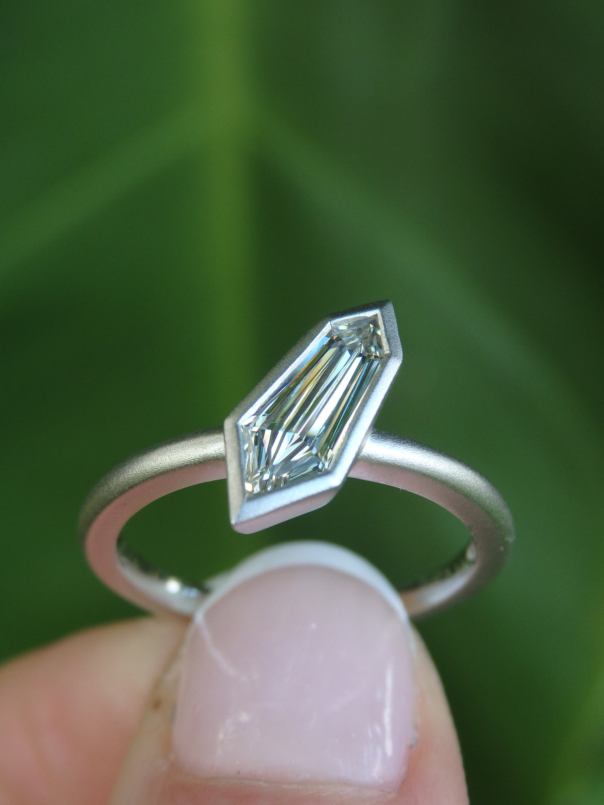 NorthEast Kite Shape Diamond Solitaire Engagement Ring