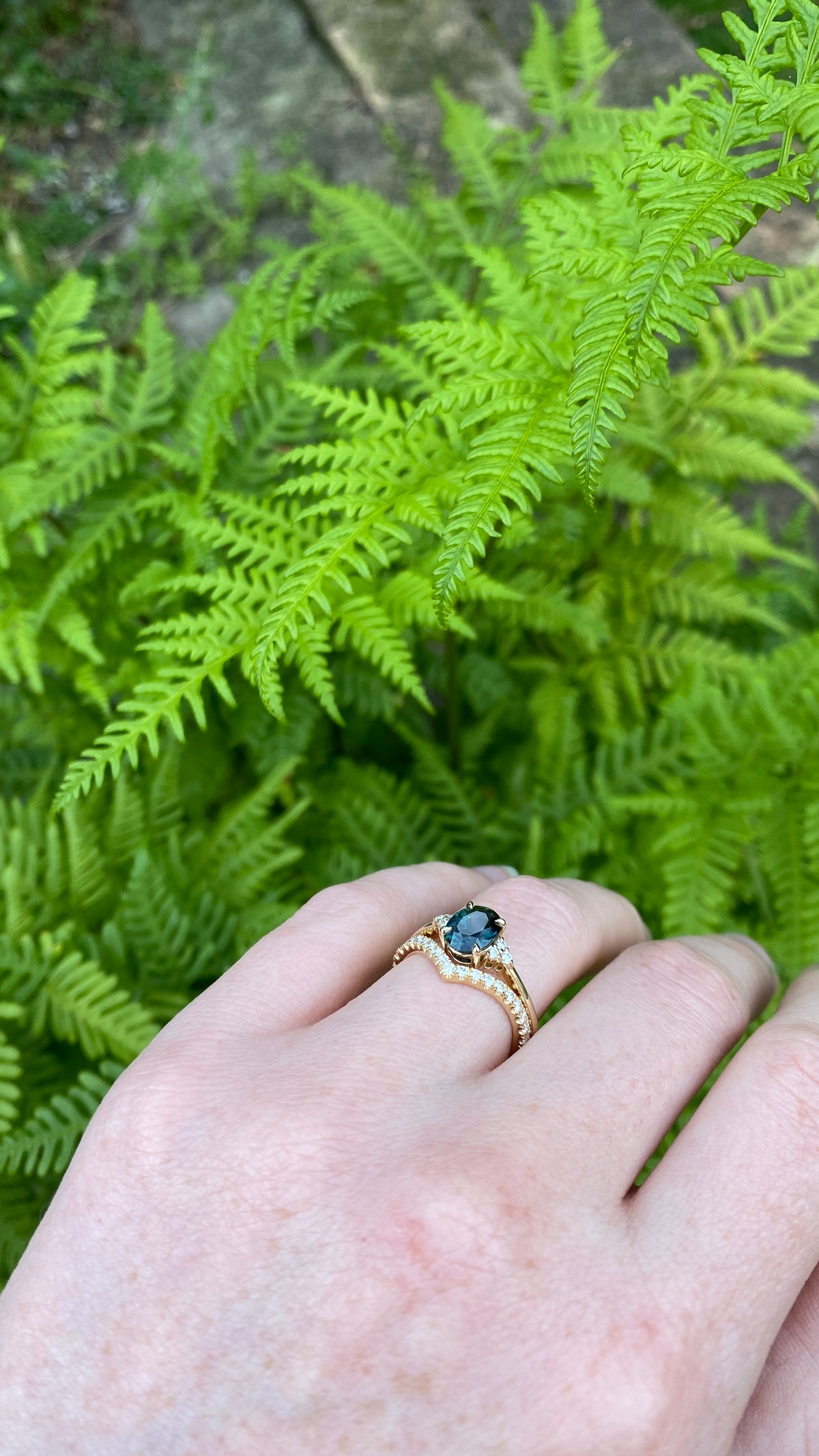 Diamond Peak Fitted Wedding Ring