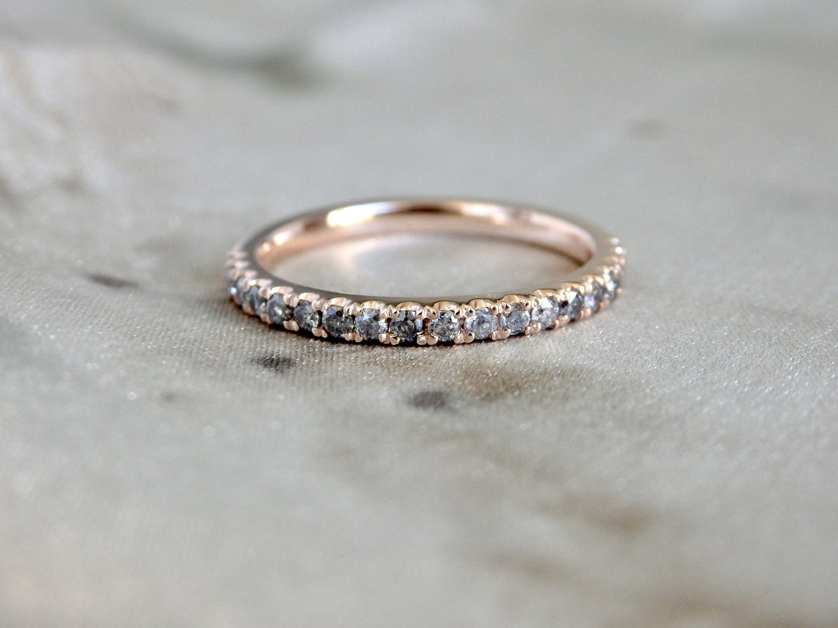 Salt and Pepper Diamond Wedding Ring