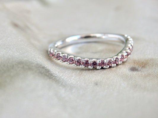 "Harmony" Dusk Sapphire Soft Curve Wedding Ring